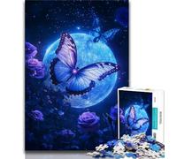 Jigsaw Puzzles for Adults Magic Butterfly Teenager Jigsaw,Stress Reliever Staycation Kill Time Parent-child Interaction (size 38x26cm)