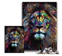 Jigsaw Puzzles for Adults Magic Lion Puzzles for Adults 26x38 cm Family Fun Activity, Brain Challenge, for Teenager