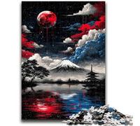 Jigsaw Puzzles for Adults Magical Mount Fuji Challenging To Complete But Fun And Humorous Unique Home Decor And Gifts 50x75cm