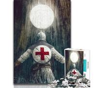 Jigsaw Puzzles for Adults Medieval Knight Paintings, Toys Educational Games Stress Relieving,is Ideal As Gifts for The Whole Family for Age 14+ 38x26cm
