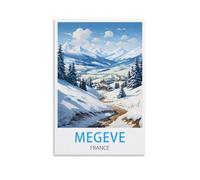 Jigsaw Puzzles for Adults，Megeve Frances Puzzles Micro Pieces Challenging Difficult Puzzles Christmas Birthday Gift Game Toys 70x100cm