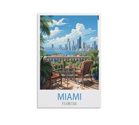 Jigsaw Puzzles for Adults，Miami Florida Challenging Puzzles for Family Game Night, Home Décor 50x70cm