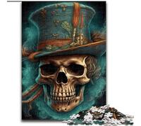 Jigsaw Puzzles for Adults Mister Skull Hat, Educational Toys for Is Ideal As A Gift for The Whole Family for And 14 Years Old (Size 26x38cm)
