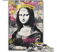 Jigsaw Puzzles for Adults Mona Lisa Is Funny for Age 14+ Challenging To Complete But Fun And Humorous Great Gifts And Toys 70x100cm
