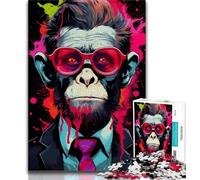 Jigsaw Puzzles for Adults Monkey Doctor 1000 Piece Jigsaw,Challenging Family Activity Games DIY Toy for Home Wall Decor Gifts 75x50cm