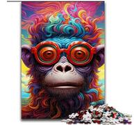 Jigsaw Puzzles for Adults Monkey Puzzles for Adults size : 38x26cm Challenging Brain Teaser - Relaxing Toy for Teenagers