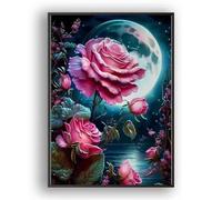 Jigsaw Puzzles for Adults Moon Pink Rose jigsaw puzzles for adults 1200,Family Educational Puzzle Game Creative puzzle for Adult Kids for Home Decoration and Birthday Gifts