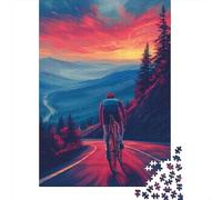 Jigsaw Puzzles for Adults Mountain Bike 500 Piece Puzzle Wooden Puzzle for Adults And 18 Years Old And Up Family Activity 500pcs (52x38cm)