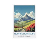 Jigsaw Puzzles for Adults,Mourne Mountains Northern Ireland Posters Puzzles for Adults, Challenging Puzzles, Puzzle Game for The Whole for Women,Gifts for Men 100x70cm