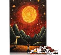 Jigsaw Puzzles for Adults My Dinosaur And Me 500 Piece Jigsaw Puzzle Wooden Jigsaw Puzzle Suitable for Adults for Home Decoration 500pcs (52x38cm)