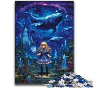 Jigsaw Puzzles for Adults Mysterious Elf Girl for Age 14+ Challenging To Complete But Fun And Humorous Great Gifts And Toys 50x75cm
