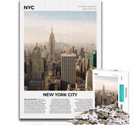Jigsaw Puzzles for Adults New York City, Challenging & Brainteasing,for Is Ideal As A Gift for The Whole Family for And 14 Years Old 38x26cm