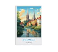 Jigsaw Puzzles for Adults,Norwich Norfolk Posters Puzzles for Adults, Challenging Puzzles, Puzzle Game for The Whole for Women,Gifts for Men, 70x50CM
