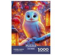 Jigsaw Puzzles for Adults Owl 1000 Piece Jigsaw Challenge Toy Nocturnal Bird Theme Decoration Puzzle Ladies' Gifts for Kids And Adults 38x26cm/1000pcs