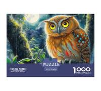 Jigsaw Puzzles for Adults Owl 1000 Piece Jigsaw Challenge Toy Nocturnal Bird Theme Decoration Puzzle Gifts for Men for Kids And Adults 70x50cm/1000pcs