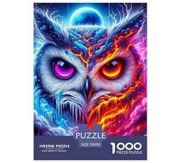 Jigsaw Puzzles for Adults Owl 1000 Piece Jigsaw Challenge Toy Nocturnal Bird Theme Home Decoration Ladies' Gifts for Kids And Adults 70x50cm/1000pcs
