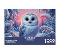 Jigsaw Puzzles for Adults Owl 1000 Piece Jigsaw Educational Games Nocturnal Bird Theme Decoration Puzzle Gifts for Men for Kids And Adults 38x26cm/1000pcs