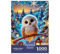 Jigsaw Puzzles for Adults Owl 1000 Piece Jigsaw Educational Games Nocturnal Bird Theme Decoration Puzzle Gifts for Men for Kids And Adults 70x50cm/1000pcs