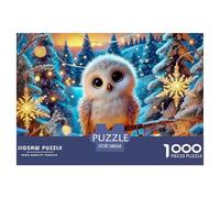 Jigsaw Puzzles for Adults Owl 1000 Piece Jigsaw Educational Games Nocturnal Bird Theme Decoration Puzzle Gifts for Men for Both Adults And Children 38x26cm/1000pcs