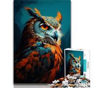 Jigsaw Puzzles for Adults Owl 1000 Piece Puzzle,Toys Educational Games Stress Relieving Unique Birthday And Gifts 26x38cm