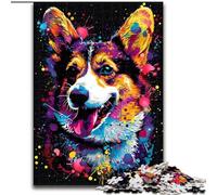 Jigsaw Puzzles for Adults Pembroke Welsh Corgi Puzzles for Adults size 26x38cm Erfect for Home Decor, Birthdays, Holidays, And Gifts