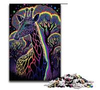 Jigsaw Puzzles for Adults Piece Abstract Psychedelic Wooden Jigsaw Brain Teaser Game for Teenagers Perfect 1000 PCS(75x50cm)