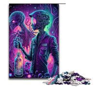 Jigsaw Puzzles for Adults Piece Alien Monster Wooden Jigsaw Brain Teaser Game for Teenagers Perfect 1000 PCS(75x50cm)