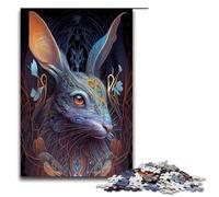 Jigsaw Puzzles for Adults Piece Beautiful Colorful Rabbit Puzzles for Adults Challenging Brain Teaser Family Activity Home Decor 1000 PCS(75x50cm)