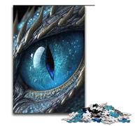Jigsaw Puzzles for Adults Piece Blue Dragon Eye Wooden Jigsaw Puzzles Relaxing Entertainment Home Decor 1000 PCS(75x50cm)