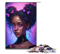 Jigsaw Puzzles for Adults Piece Charming Girl Wooden Jigsaw Brain Challenge Gift Educational Activity for Teenagers 1000 PCS(75x50cm)