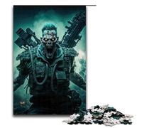 Jigsaw Puzzles for Adults Piece Dead Army Zombie Soldier Wooden Jigsaw Brain Challenge Gift Educational Activity for Teenagers 1000 PCS(75x50cm)