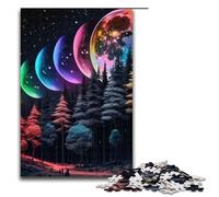Jigsaw Puzzles for Adults Piece Mystic Rainbow Moon Forest Jigsaw Puzzles Perfect for Family Fun on Christmas Thanksgiving Birthdays & Easter 1000 PCS(75x50cm)