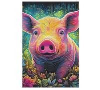 Jigsaw Puzzles for Adults Pig 1000 Piece Jigsaw Puzzle Suitable for Adults And Children over 12 Years Old Wooden Puzzles Great Gift for Adults （78×53cm）