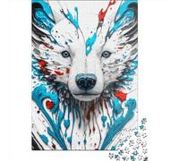 Jigsaw Puzzles For Adults Polar Fragments Paper Puzzle 1000 Piece Creative Rectangular Jigsaw Brain Teasers Game 1000pcs (38x26cm)