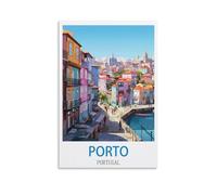 Jigsaw Puzzles for Adults，Porto Portugal Puzzles Micro Pieces Challenging Difficult Puzzles Christmas Birthday Gift Game Toys 50x70cm