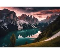 Jigsaw Puzzles for Adults - Pragser Wildsee, Dolomites, South Tyrol, Italy - Unique Suitable for Teenagers and Adults Challenging Puzzle Perfect for Game Nights_300pcs
