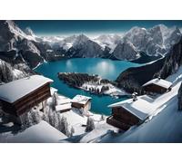 Jigsaw Puzzles for Adults - Pragser Wildsee, Dolomites, South Tyrol, Italy - Unique Suitable for Teenagers and Adults Challenging Puzzle Perfect for Game Nights_300pcs