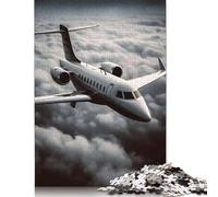Jigsaw Puzzles for Adults Private Jet Flying 500 Pieces Jigsaw Puzzles Wooden Creative Jigsaw Puzzle for Adults Family Educational Game for Adult & Teenagers 500pcs (52x38cm)