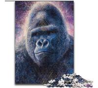 Jigsaw Puzzles for Adults Psychedelic Chimpanzee, Decompressing Intellectual Educational Toy Birthday Present, Gifts, Wall Art 26x38cm