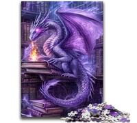 Jigsaw Puzzles for Adults Purple Dragon Help The Brain Exercise Addictive Toys to Cultivate Patience Suitable for Couples 26x38cm