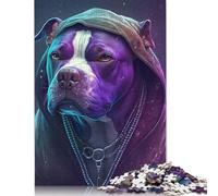 Jigsaw Puzzles for Adults Puzzle Art Beagle Hip Hop-styles 500 Piece Puzzle Wooden Puzzles for Adults And Age 18 Years Up Difficult And Challenge 500pcs (52x38cm)