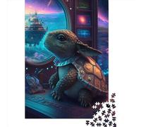 Jigsaw Puzzles for Adults Puzzle Turtle Navy1 500 Piece Puzzle Wooden Puzzles for Adults And Age 18 Years Up Difficult And Challenge 500pcs (52x38cm)