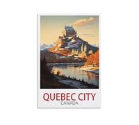Jigsaw Puzzles for Adults，Quebec City Canada Posters，Puzzles Micro Pieces Challenging Difficult Puzzles Christmas Birthday Gift Game Toys 70x50cm