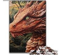 Jigsaw Puzzles for Adults Red Dragon, Educational Toys for Is Ideal As A Gift for The Whole Family for And 14 Years Old (Size 26x38cm)