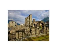 Jigsaw Puzzles for Adults，Roman Theatre, Aosta，1000 Pieces Paper Jigsaw Puzzle for Adults and Kids Educational Puzzle Decorations Gift（38x26cm）-AR57