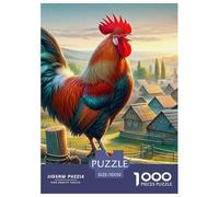 Jigsaw Puzzles for Adults Rooster 1000 Pieces Puzzle Games Poultry Theme Decoration Puzzle Gifts for Men for Both Adults And Children 70x50cm/1000pcs