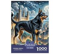 Jigsaw Puzzles for Adults Russian Black Terrier 1000 Pieces Puzzle Games Scenic Scene Theme Decoration Puzzle Ladies' Gifts for Kids And Adults 38x26cm/1000pcs