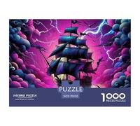 Jigsaw Puzzles for Adults Sailboat 1000 Piece Jigsaw Challenge Toy Nautical Theme Decoration Puzzle Gifts for Men for Kids And Adults 70x50cm/1000pcs