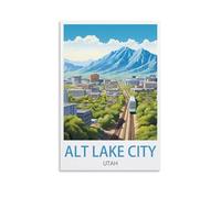 Jigsaw Puzzles for Adults，Salt Lake City Utah，Puzzles Micro Pieces Challenging Difficult Puzzles Christmas Birthday Gift Game Toys 52x38cm