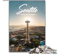 Jigsaw Puzzles for Adults Seattle for 14+ Unique Challenge Game Family Games Christmas Birthday Gifts (26x38cm) 1000pcs